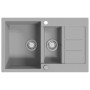 Kitchen sink with two gray granite bowls by vidaXL, Sinks - Ref: Foro24-142951, Price: 197,46 €, Discount: %