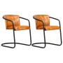 Dining chairs 2 units brown synthetic leather by vidaXL, dining chairs - Ref: Foro24-283745, Price: 278,09 €, Discount: %