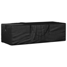 Bag for garden cushions black polyethylene 135x40x55 cm by vidaXL, Garden furniture covers - Ref: Foro24-319345, Price: 14,21...