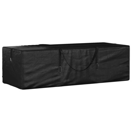 Bolsa para cojines de jardín polietileno negro 135x40x55 cm de vidaXL, Fundas para muebles de jardín - Ref: Foro24-319345, Pr...