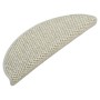 Alfombrilla autoadhesiva escalera sisal 15 uds gris 65x21x4 cm de vidaXL, Alfombrillas para escalones - Ref: Foro24-326875, P...