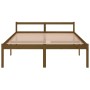 Elderly bed solid honey brown pine wood 160x200 cm by vidaXL, Beds and slatted bases - Ref: Foro24-810627, Price: 115,66 €, D...