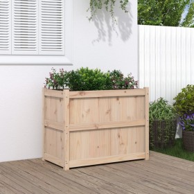 Jardinera de madera maciza de pino 90x50x70 cm de vidaXL, Maceteros y jardineras - Ref: Foro24-837469, Precio: 73,99 €, Descu...