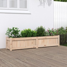 Jardinera de madera maciza de pino 150x31x31 cm de vidaXL, Maceteros y jardineras - Ref: Foro24-837474, Precio: 75,99 €, Desc...