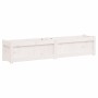 Solid white pine wood planter 150x31x31 cm by vidaXL, Pots and planters - Ref: Foro24-837476, Price: 86,62 €, Discount: %