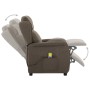 Elektrischer Massagesessel aus taupegrauem Stoff von vidaXL, Elektrische Massagesessel - Ref: Foro24-3073634, Preis: 205,02 €...