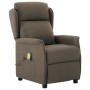 Electric massage chair taupe gray fabric by vidaXL, Electric massage chairs - Ref: Foro24-3073634, Price: 205,02 €, Discount: %