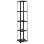 Black synthetic rattan storage shelf 30x30x150 cm by vidaXL, Bookcases and shelves - Ref: Foro24-46975, Price: 63,43 €, Disco...