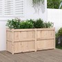 Jardinera de madera maciza de pino 150x50x70 cm de vidaXL, Maceteros y jardineras - Ref: Foro24-837489, Precio: 143,37 €, Des...