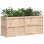 Jardinera de madera maciza de pino 150x50x70 cm de vidaXL, Maceteros y jardineras - Ref: Foro24-837489, Precio: 143,37 €, Des...