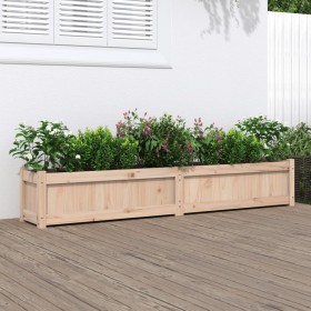 Jardinera de madera maciza de pino 180x31x31 cm de vidaXL, Maceteros y jardineras - Ref: Foro24-837494, Precio: 78,08 €, Desc...