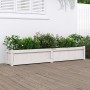 Solid white pine wood planter 180x31x31 cm by vidaXL, Pots and planters - Ref: Foro24-837496, Price: 73,91 €, Discount: %