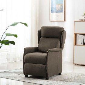 Taupe gray fabric reclining massage chair by vidaXL, Electric massage chairs - Ref: Foro24-289794, Price: 161,99 €, Discount: %