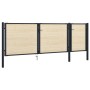 Puerta de valla de acero y madera de abeto 410x175 cm de vidaXL, Puertas de jardín - Ref: Foro24-3055626, Precio: 500,08 €, D...