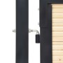 Puerta de valla de acero y madera de abeto 410x175 cm de vidaXL, Puertas de jardín - Ref: Foro24-3055626, Precio: 500,08 €, D...