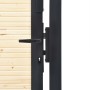 Puerta de valla de acero y madera de abeto 410x175 cm de vidaXL, Puertas de jardín - Ref: Foro24-3055626, Precio: 500,08 €, D...