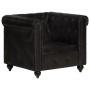 Black Genuine Leather Chesterfield Armchair by vidaXL, Armchairs - Ref: Foro24-283756, Price: 373,19 €, Discount: %