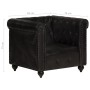 Sillón Chesterfield de cuero auténtico negro de vidaXL, Sillones - Ref: Foro24-283756, Precio: 373,19 €, Descuento: %