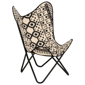 Silla Butterfly mariposa de lona estampada de vidaXL, Sillones - Ref: Foro24-283768, Precio: 102,66 €, Descuento: %