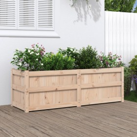 Jardinera de madera maciza de pino 150x50x50 cm de vidaXL, Maceteros y jardineras - Ref: Foro24-837484, Precio: 87,76 €, Desc...