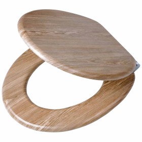 Tiger Soft Close Toilet Seat Scaffold MDF Brown 252022546 by Tiger, Toilet and bidet seats - Ref: Foro24-418327, Price: 62,99...