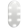 Espejo con luces LED vidrio ovalado 60x30 cm de vidaXL, Espejos - Ref: Foro24-3102974, Precio: 31,99 €, Descuento: %