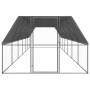 Jaula gallinero de exterior de acero galvanizado 3x12x2 m de vidaXL, Jaulas y habitáculos para animales pequeños - Ref: Foro2...