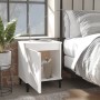 Mesitas de noche con patas de metal blanco 40x30x50 cm de vidaXL, Mesitas de noche - Ref: Foro24-805834, Precio: 61,12 €, Des...