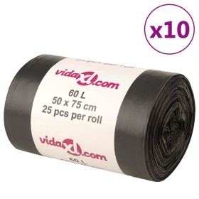 Black garbage bags 250 units 60 l by vidaXL, Garbage bags - Ref: Foro24-155339, Price: 22,99 €, Discount: %