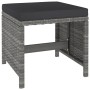 Set de comedor de jardín 6 pzas y cojines ratán sintético gris de vidaXL, Conjuntos de jardín - Ref: Foro24-43905, Precio: 43...