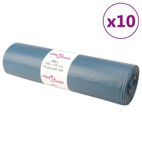 Blue garbage bags 100 units 240 l by vidaXL, Garbage bags - Ref: Foro24-155347, Price: 46,99 €, Discount: %