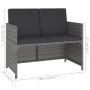 Garden dining set 6 pieces and gray synthetic rattan cushions by vidaXL, Garden sets - Ref: Foro24-43905, Price: 429,79 €, Di...