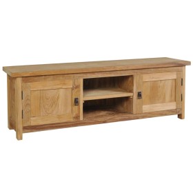 Mueble de TV de madera de teca maciza 120x30x40 cm de vidaXL, Muebles TV - Ref: Foro24-244485, Precio: 218,99 €, Descuento: %