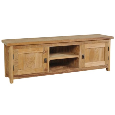 Solid teak wood TV stand 120x30x40 cm by vidaXL, TV Furniture - Ref: Foro24-244485, Price: 218,99 €, Discount: %