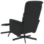 Sillón reclinable masaje con reposapiés cuero sintético negro de vidaXL, Sillones - Ref: Foro24-356715, Precio: 123,83 €, Des...