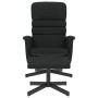 Sillón reclinable con reposapiés cuero sintético negro de vidaXL, Sillones - Ref: Foro24-356708, Precio: 135,86 €, Descuento: %