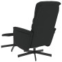 Sillón reclinable con reposapiés cuero sintético negro de vidaXL, Sillones - Ref: Foro24-356708, Precio: 135,86 €, Descuento: %