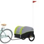 Black and green iron bicycle trailer 45 kg by vidaXL, Bicycle trailers - Ref: Foro24-94130, Price: 84,99 €, Discount: %