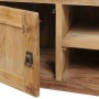 Solid teak wood TV stand 120x30x40 cm by vidaXL, TV Furniture - Ref: Foro24-244485, Price: 218,99 €, Discount: %