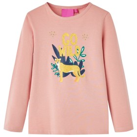 Children's long-sleeved light pink t-shirt 140 by vidaXL, Kids T-shirts - Ref: Foro24-13553, Price: 9,49 €, Discount: %