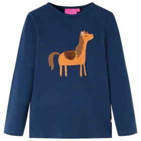 Navy blue long-sleeved children's t-shirt 128 by vidaXL, Kids T-shirts - Ref: Foro24-13622, Price: 8,99 €, Discount: %