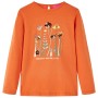 Camiseta infantil de manga larga naranja tostado 104 de vidaXL, Camisetas para niños - Ref: Foro24-13615, Precio: 10,29 €, De...