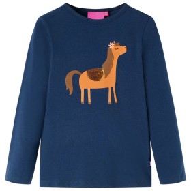 Navy blue long-sleeved children's t-shirt 104 by vidaXL, Kids T-shirts - Ref: Foro24-13620, Price: 8,99 €, Discount: %