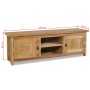 Solid teak wood TV stand 120x30x40 cm by vidaXL, TV Furniture - Ref: Foro24-244485, Price: 218,99 €, Discount: %