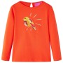 Dark orange long-sleeved children's t-shirt 140 by vidaXL, Kids T-shirts - Ref: Foro24-13648, Price: 9,99 €, Discount: %