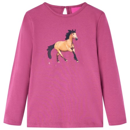 Children's long-sleeved t-shirt raspberry 104 by vidaXL, Kids T-shirts - Ref: Foro24-14025, Price: 8,74 €, Discount: %