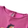 Camiseta infantil de manga larga estampado de caballo frambuesa 128 de vidaXL, Camisetas para niños - Ref: Foro24-14027, Prec...