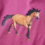 Camiseta infantil de manga larga estampado de caballo frambuesa 128 de vidaXL, Camisetas para niños - Ref: Foro24-14027, Prec...