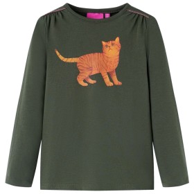 Khaki long-sleeved children's t-shirt 104 by vidaXL, Kids T-shirts - Ref: Foro24-14205, Price: 10,99 €, Discount: %