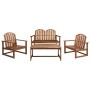 Set de muebles de jardín 4 piezas madera maciza de acacia de vidaXL, Conjuntos de jardín - Ref: Foro24-44035, Precio: 255,65 ...